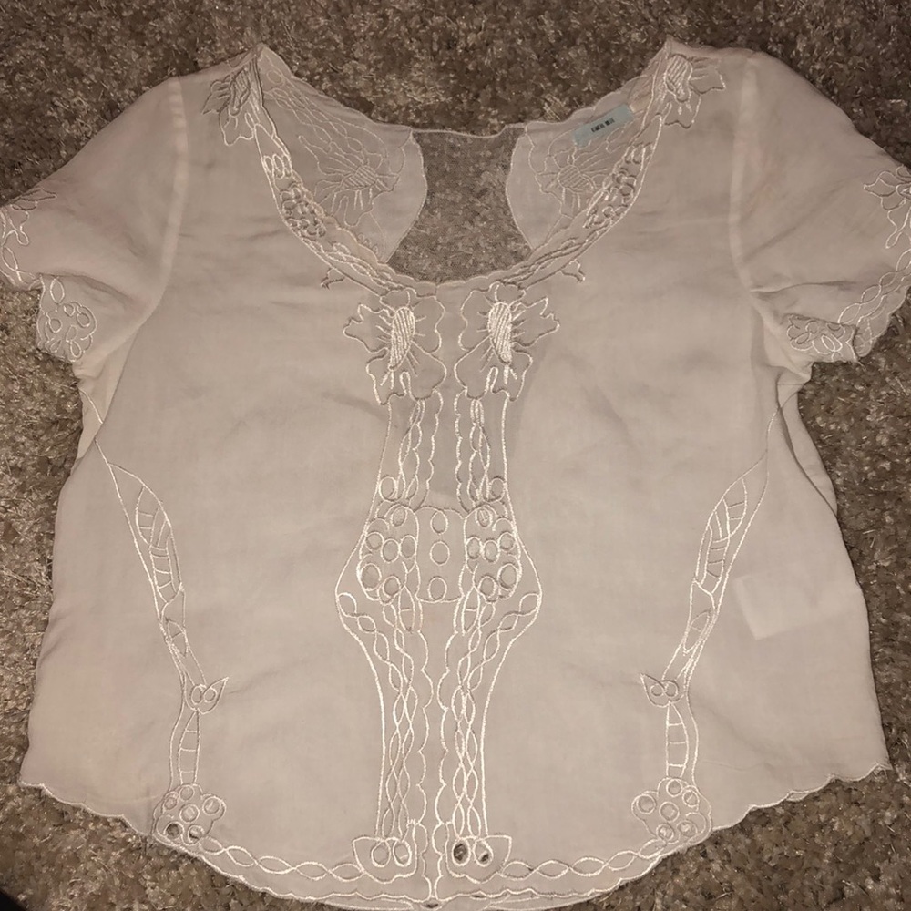 Beautiful white lace crop top